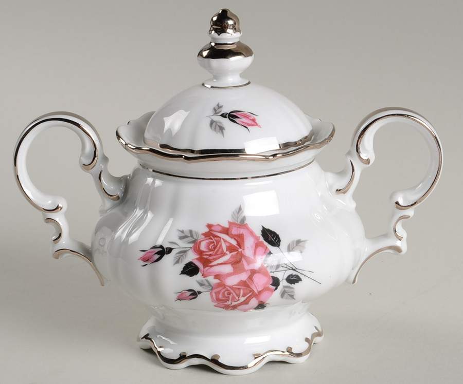HUT55 Sugar Bowl & Lid by Hutschenreuther-1