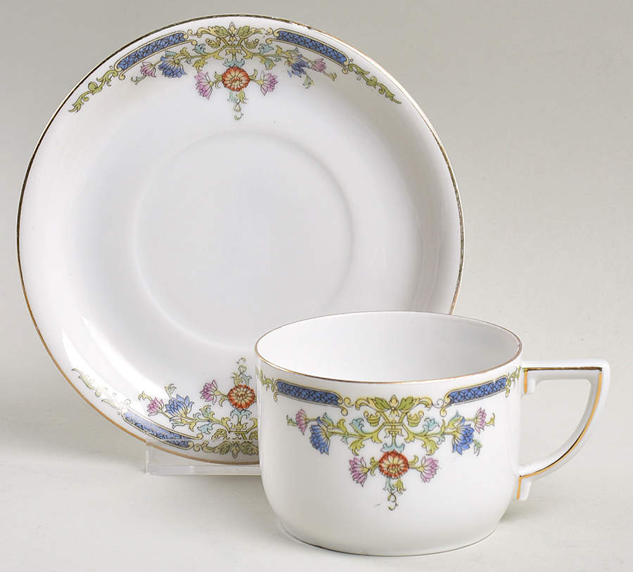 HUT6 Flat Cup & Saucer Set by Hutschenreuther-1
