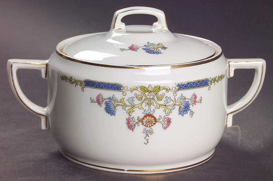 HUT6 Sugar Bowl & Lid by Hutschenreuther-1