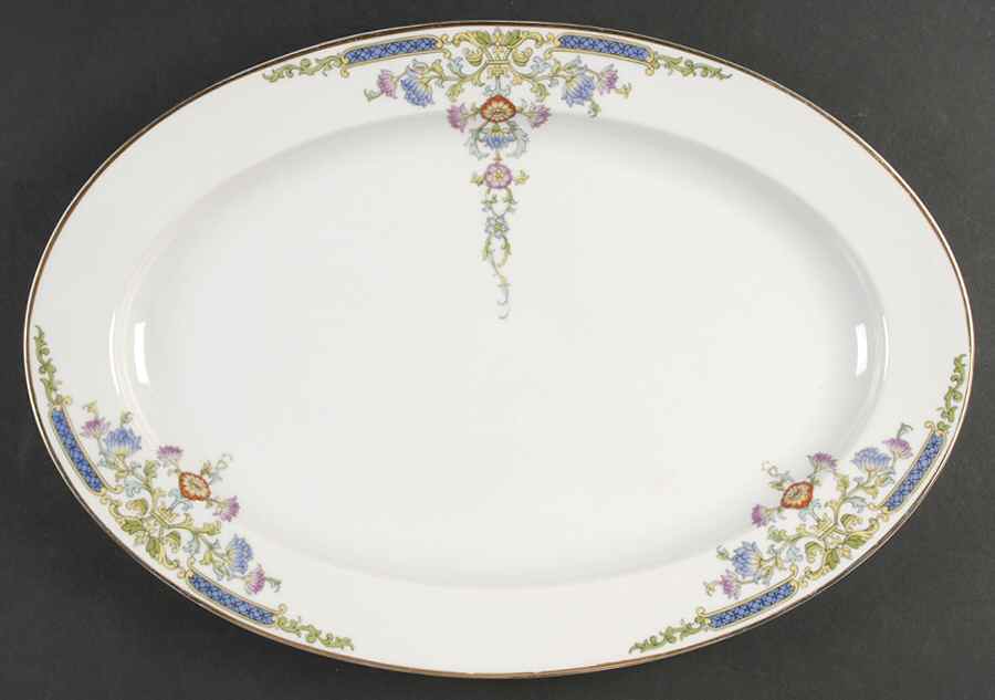 HUT6 15" Oval Serving Platter by Hutschenreuther-1
