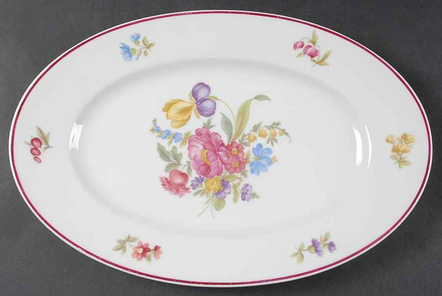 HUT95 12" Oval Serving Platter by Hutschenreuther-1