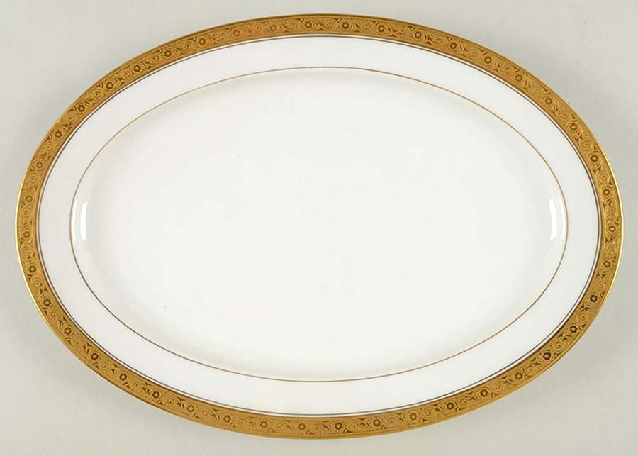HUT99 13" Oval Serving Platter by Hutschenreuther-1