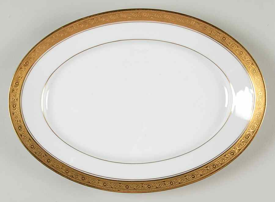 HUT99 11" Oval Serving Platter by Hutschenreuther-1