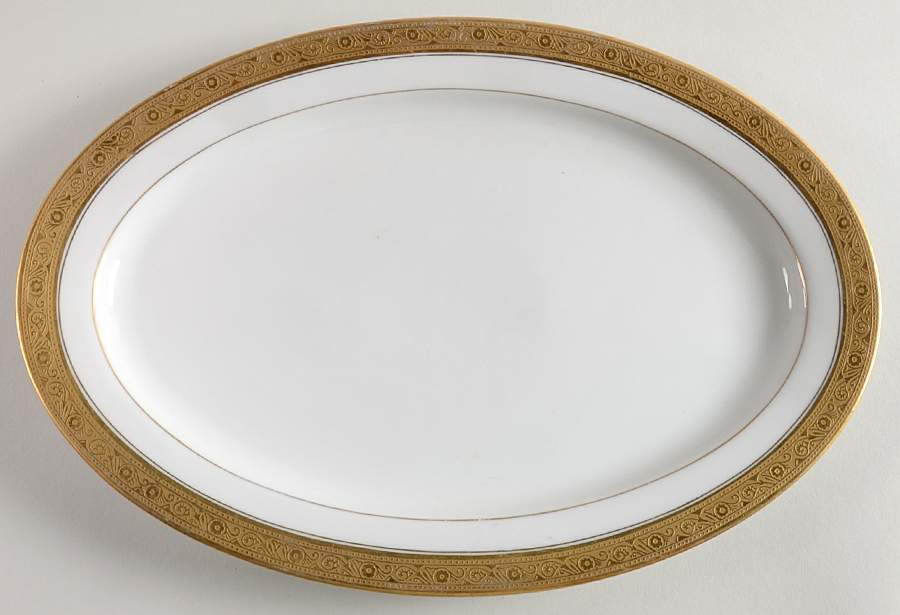 HUT99 12" Oval Serving Platter by Hutschenreuther-1