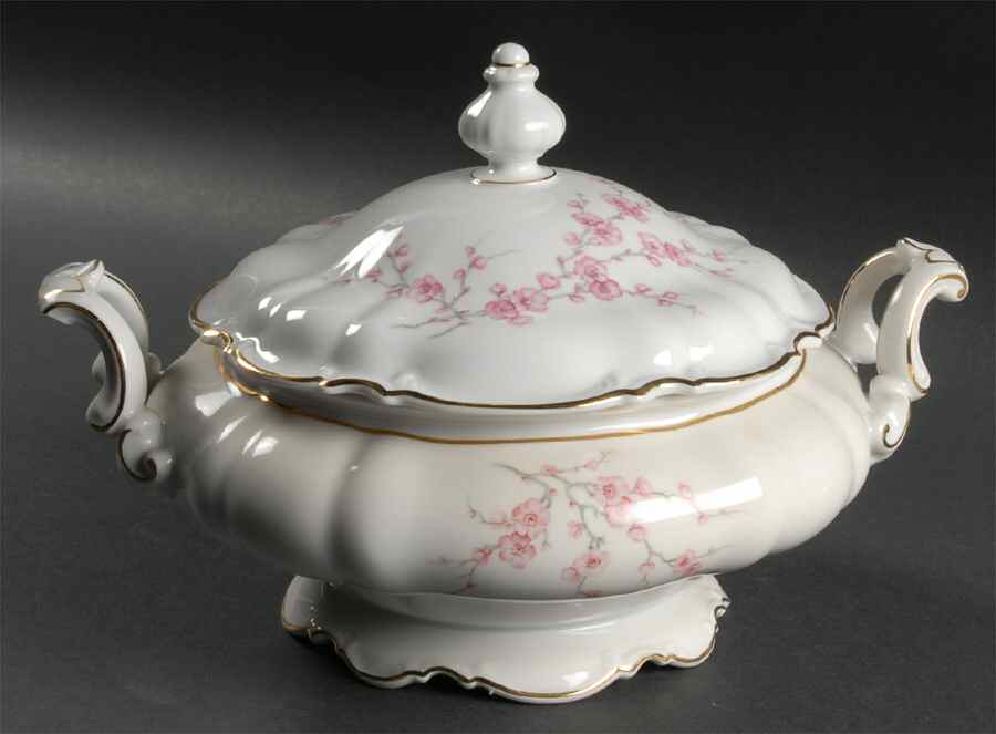 Japanese Blossom Round Covered Vegetable by Hutschenreuther-1