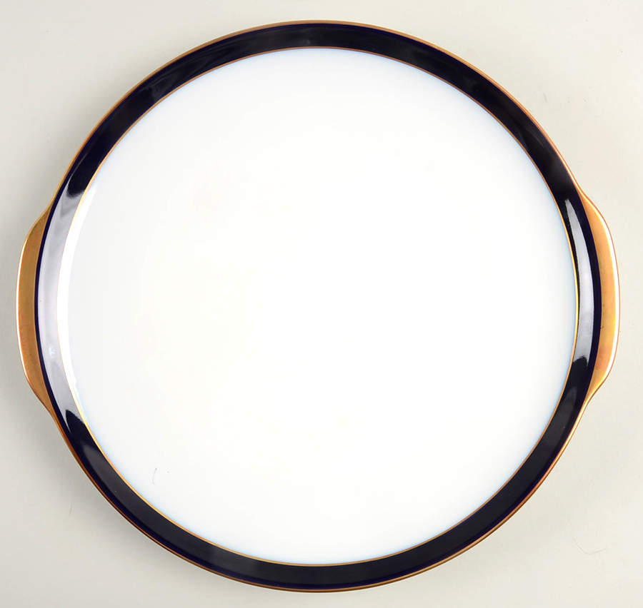 Kobalt (Coupe, Olivia Shape) Handled Cake Plate by Hutschenreuther-1
