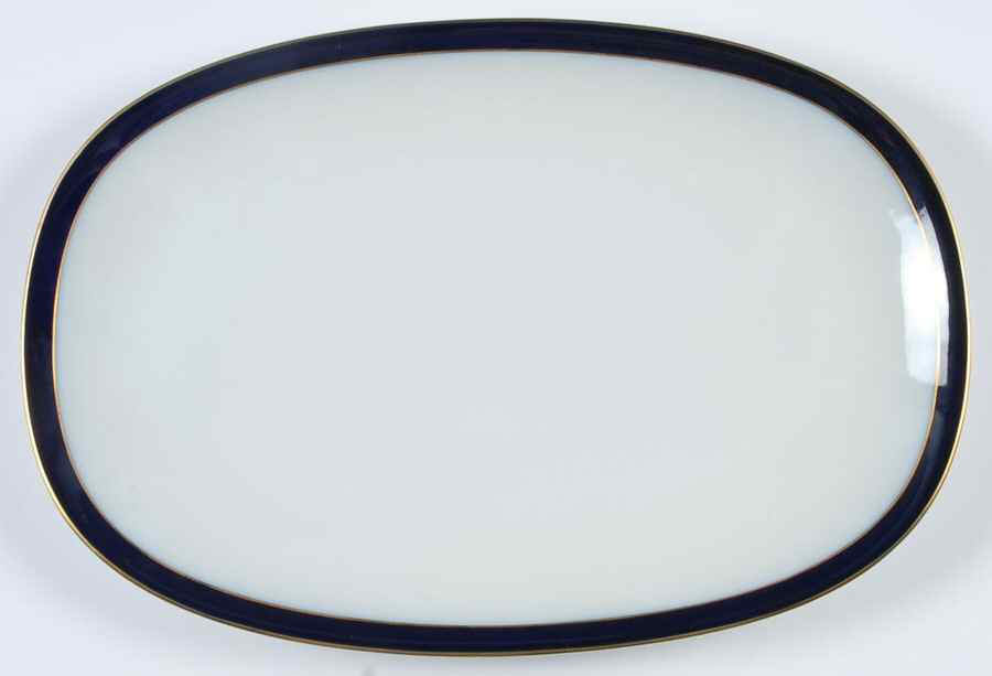 Kobalt (Coupe, Olivia Shape) 15" Oval Serving Platter by Hutschenreuther-1