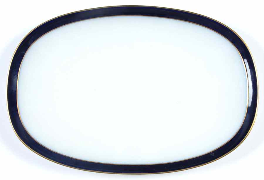 Kobalt (Coupe, Olivia Shape) 12" Oval Serving Platter by Hutschenreuther-1