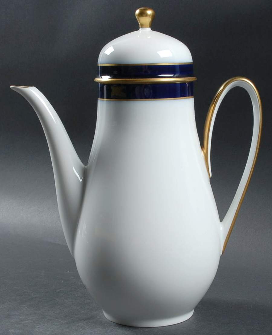 Kobalt (Coupe, Olivia Shape) Coffee Pot & Lid by Hutschenreuther-1