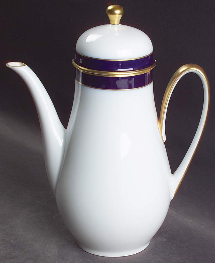 Kobalt (Coupe, Olivia Shape) Coffee Pot & Lid by Hutschenreuther-1