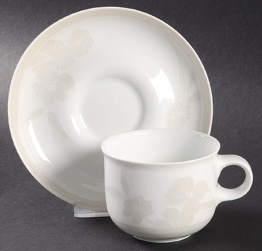 Kyoto Flat Cup & Saucer Set by Hutschenreuther-1