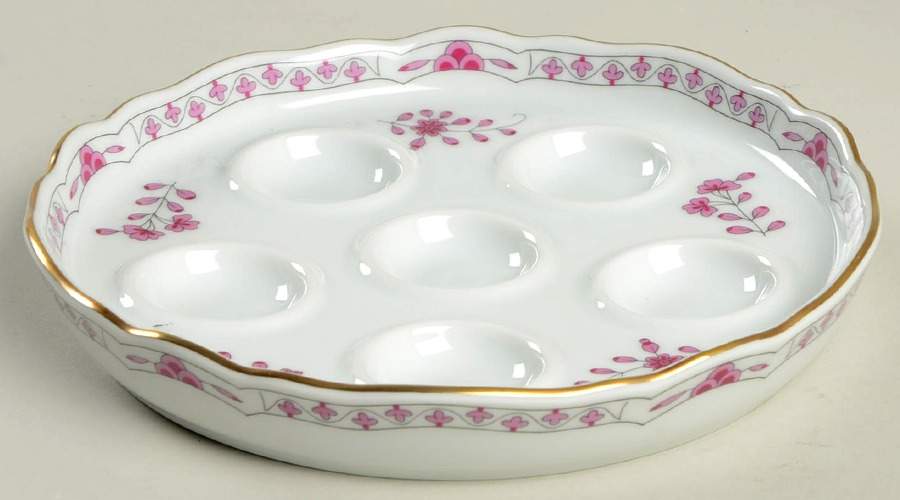 Linderhof 6 Hole Escargot/Snail Dish by Hutschenreuther-1