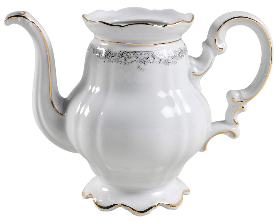 Lorelei Loreley (Gold, White) Coffee Pot No Lid by Hutschenreuther-1