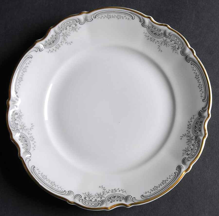 Lorelei Loreley (Gold, White) Bread & Butter Plate by Hutschenreuther-1
