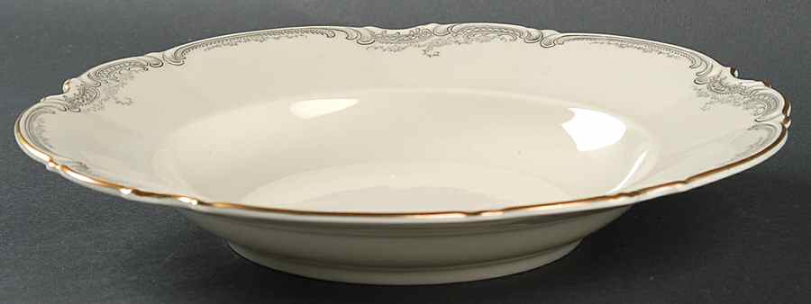 Lorelei Loreley (Gold, Cream) Large Rim Soup Bowl by Hutschenreuther-1