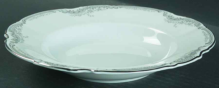 Lorelei Loreley (Platinum Trim) Rim Soup Bowl by Hutschenreuther-1