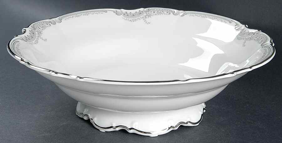 Lorelei Loreley (Platinum Trim) 10" Round Vegetable Bowl by Hutschenreuther-1