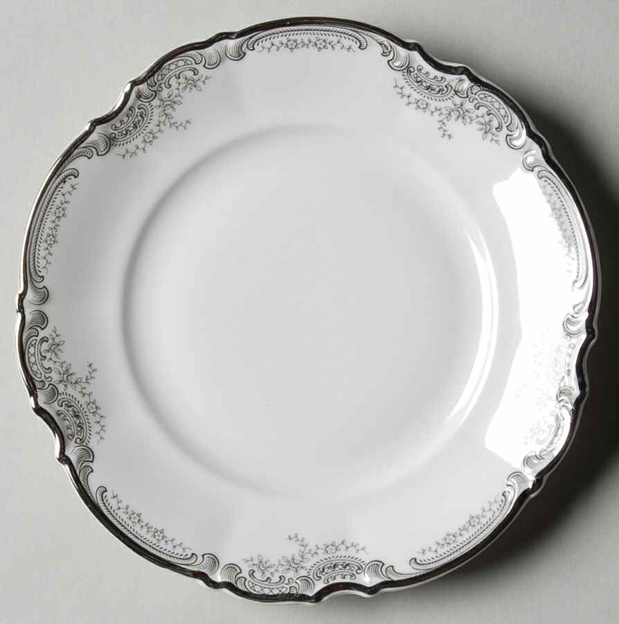 Lorelei Loreley (Platinum Trim) Bread & Butter Plate by Hutschenreuther-1