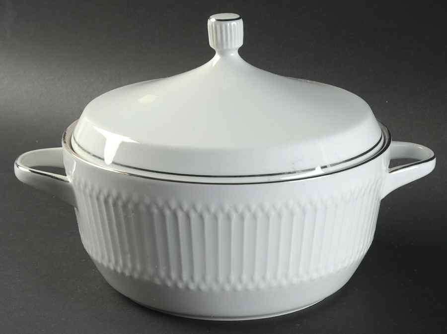Luxor Platinum Round Covered Vegetable by Hutschenreuther-1