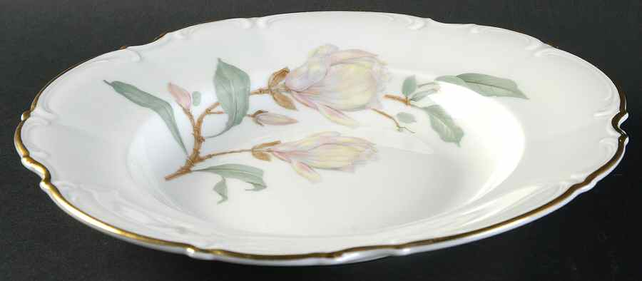 Magnolia (7948, Sylvia, White) Rim Soup Bowl by Hutschenreuther-1