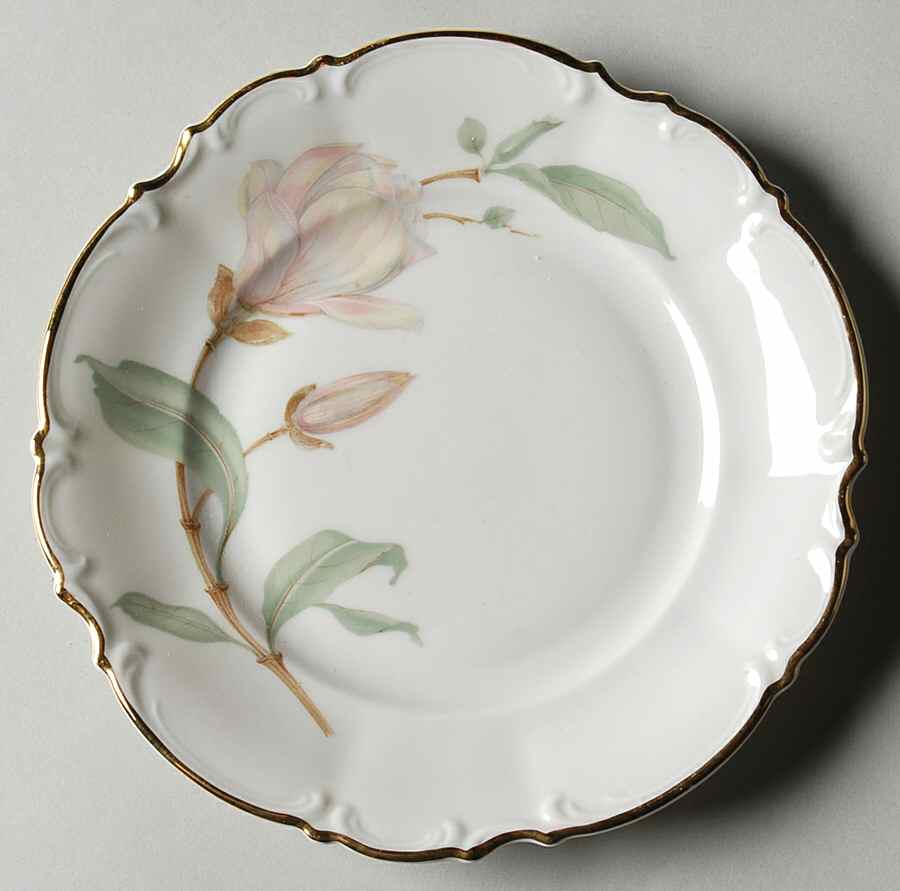 Magnolia (7948, Sylvia, White) Bread & Butter Plate by Hutschenreuther-1