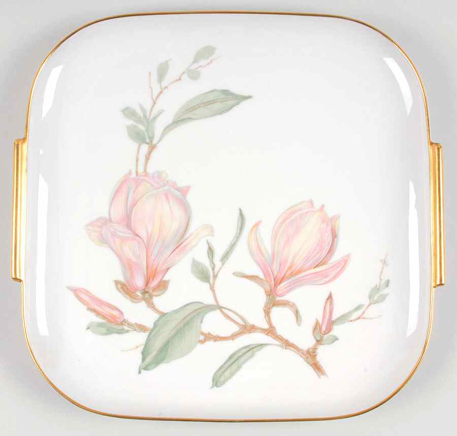 Magnolia (7948, Sylvia, White) 11" Square Tray by Hutschenreuther-1