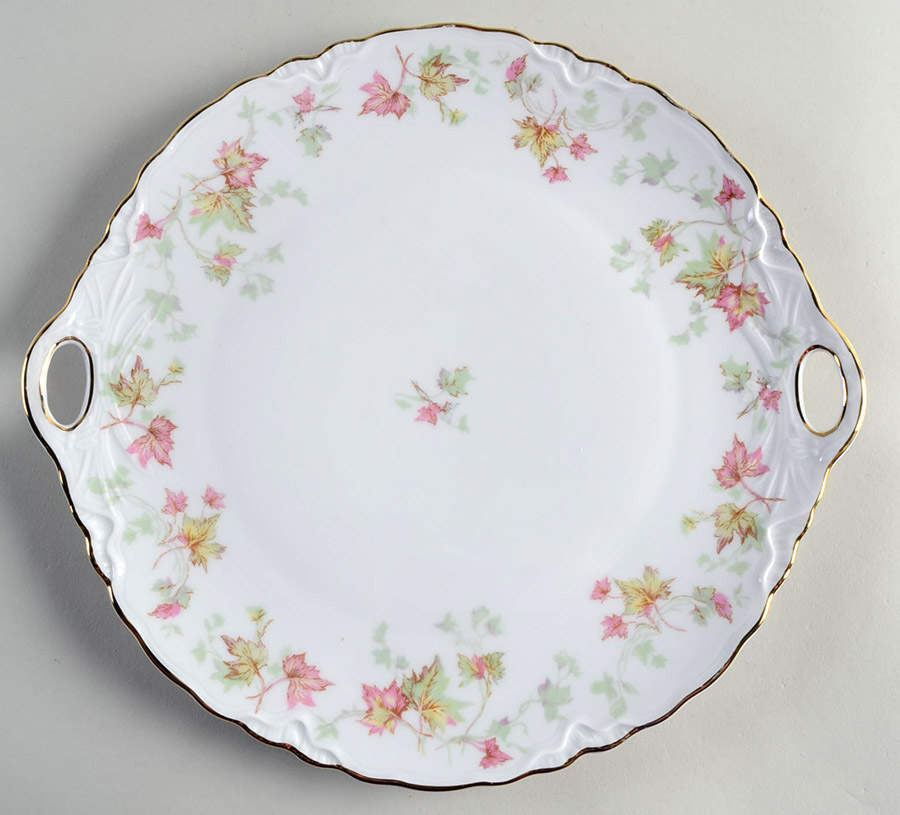 Maple Leaf (Scalloped) Handled Cake Plate by Hutschenreuther-1