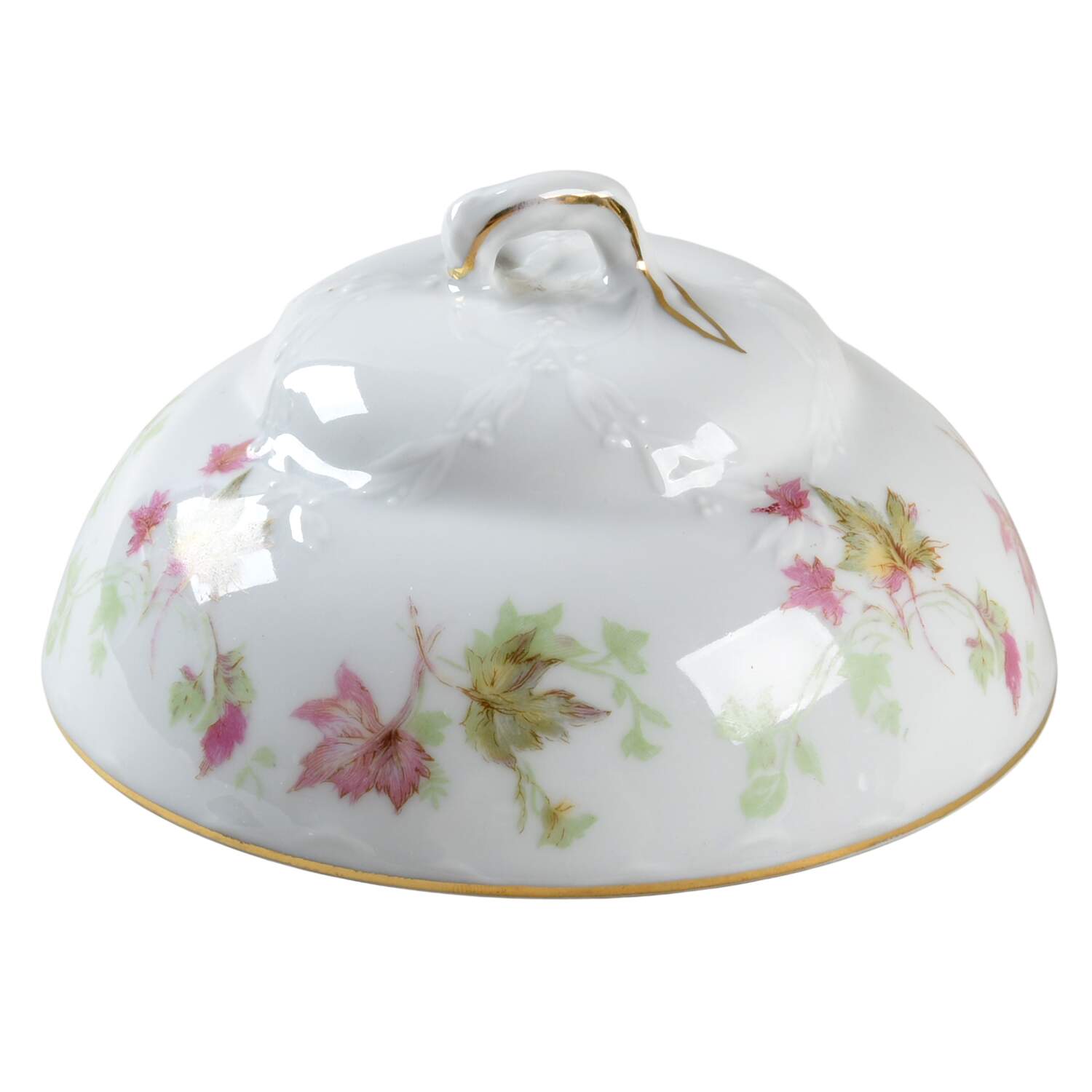 Maple Leaf (Scalloped) Lid for Round Butter by Hutschenreuther-1