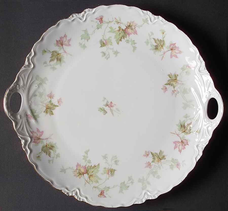 Maple Leaf (Scalloped) Handled Cake Plate by Hutschenreuther-1