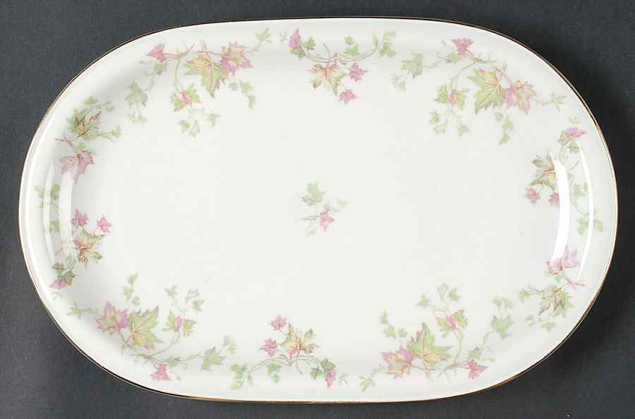 Maple Leaf (Smooth) 12" Oval Serving Platter by Hutschenreuther-1