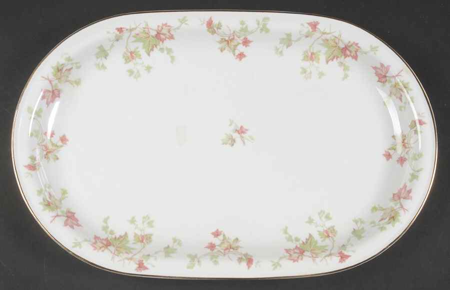 Maple Leaf (Smooth) 15" Oval Serving Platter by Hutschenreuther-1