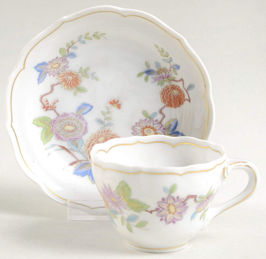 Mandalay Flat Demitasse Cup & Saucer Set by Hutschenreuther-1