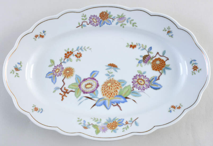 Mandalay 15" Oval Serving Platter by Hutschenreuther-1