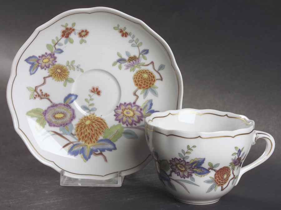 Mandalay Flat Cup & Saucer Set by Hutschenreuther-1