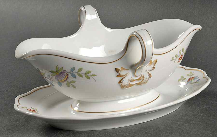 Mandalay Gravy Boat with Attached Underplate by Hutschenreuther-1