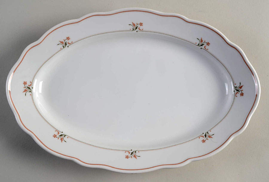 Marburg 13" Oval Serving Platter by Hutschenreuther-1