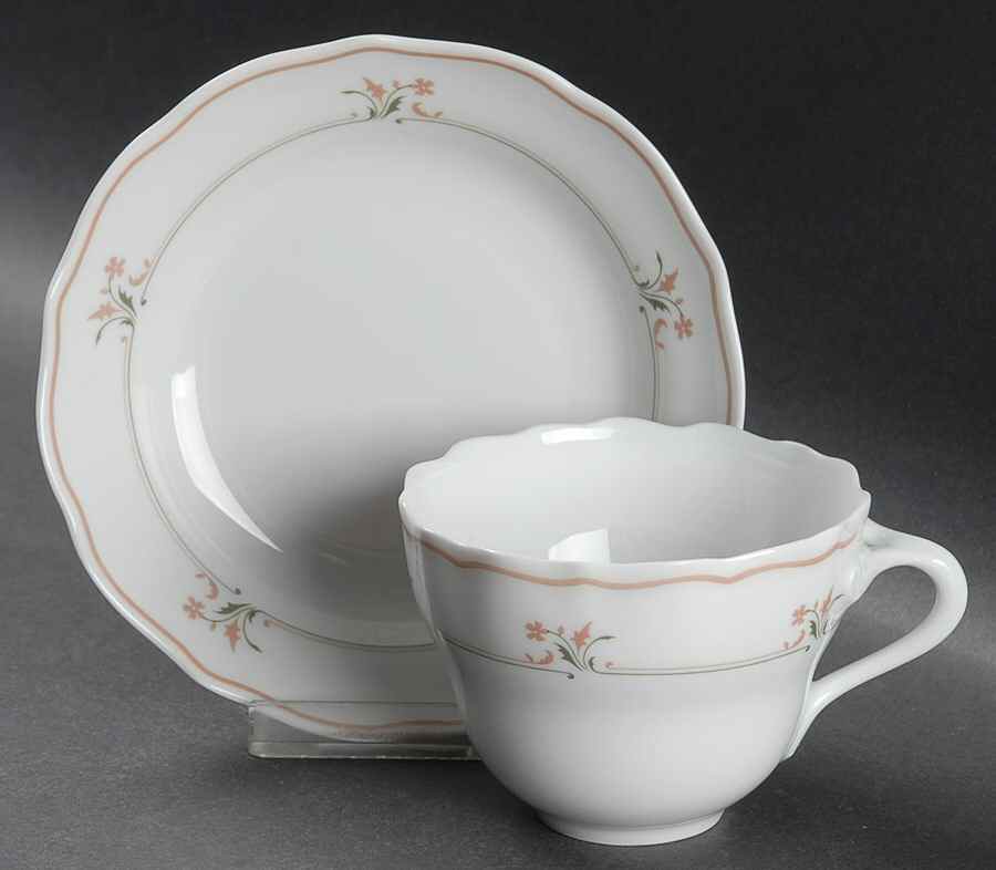 Marburg Flat Cup & Saucer Set by Hutschenreuther-1