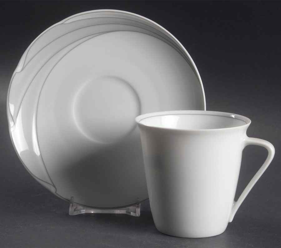 Marquis Flat Cup & Saucer Set by Hutschenreuther-1