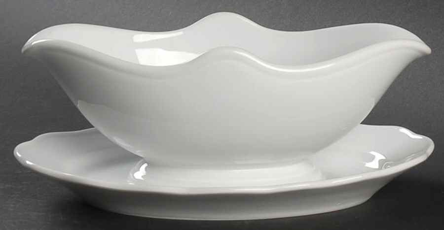 Maria Theresia Gravy Boat with Attached Underplate by Hutschenreuther-1