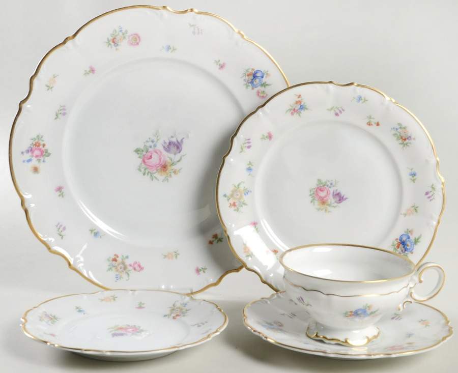 Mayfair (White, 7619) 5 Piece Place Setting by Hutschenreuther-1