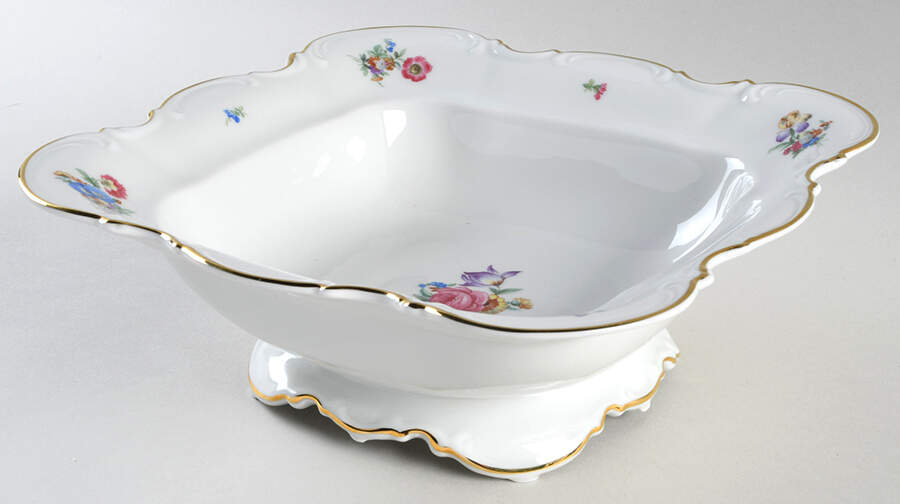 Mayfair (White, 7619) 9" Square Vegetable Bowl by Hutschenreuther-1