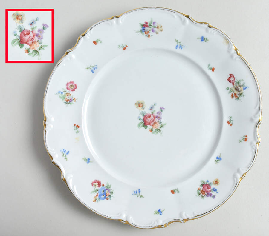 Mayfair (White, 7619) Dinner Plate by Hutschenreuther-1