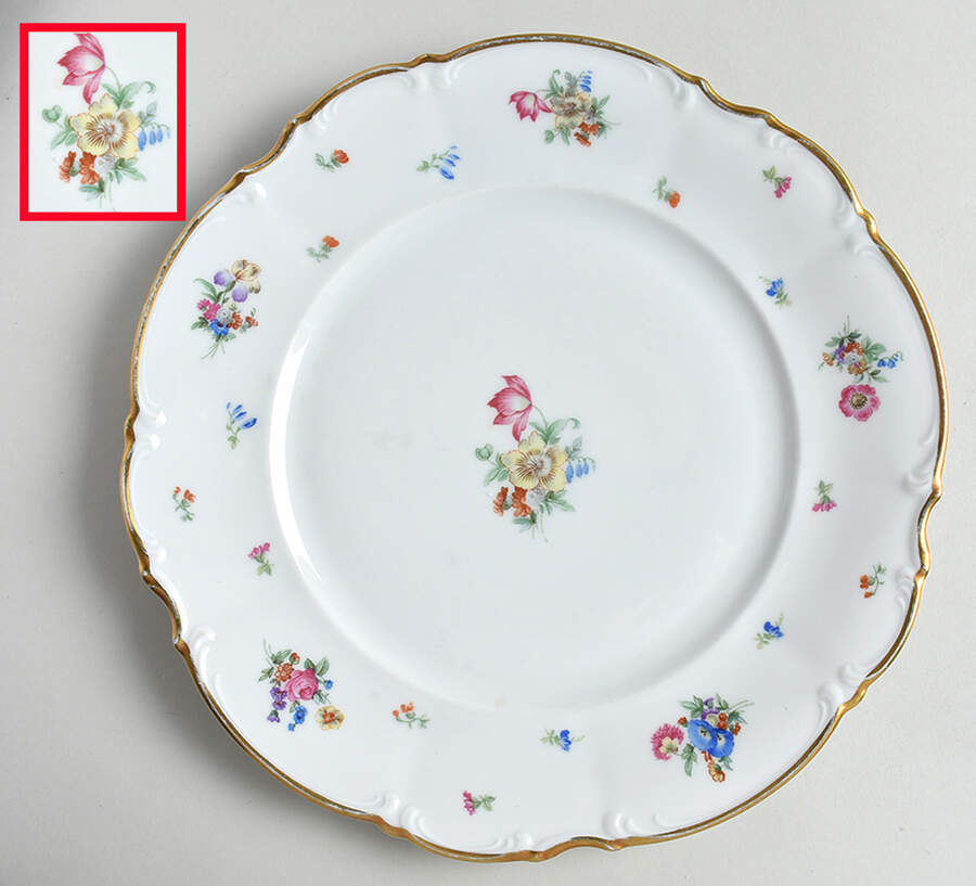 Mayfair (White, 7619) Dinner Plate by Hutschenreuther-1