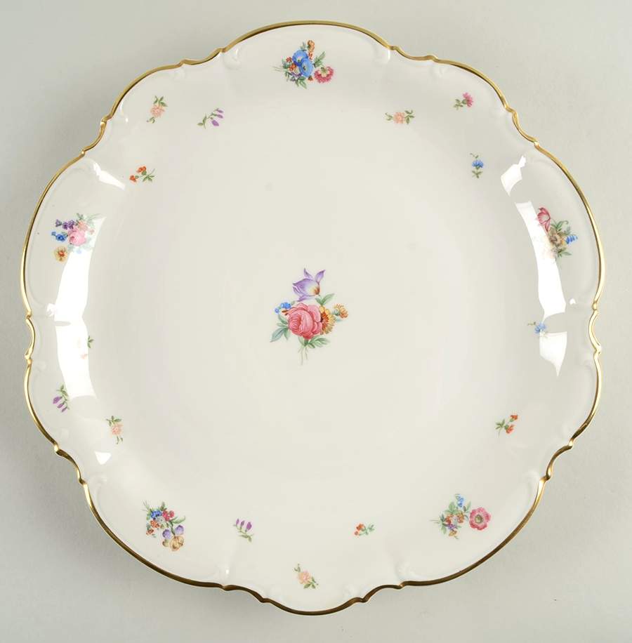 Mayfair (White, 7619) 12" Chop Plate (Round Platter) by Hutschenreuther-1