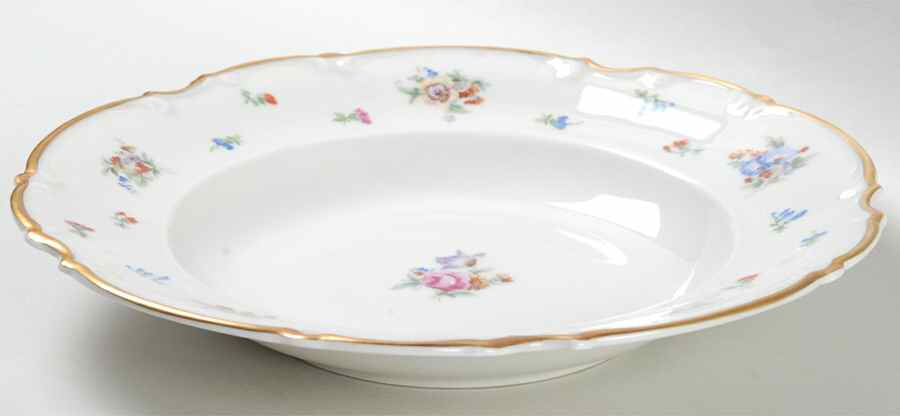 Mayfair (White, 7619) Rim Soup Bowl by Hutschenreuther-1