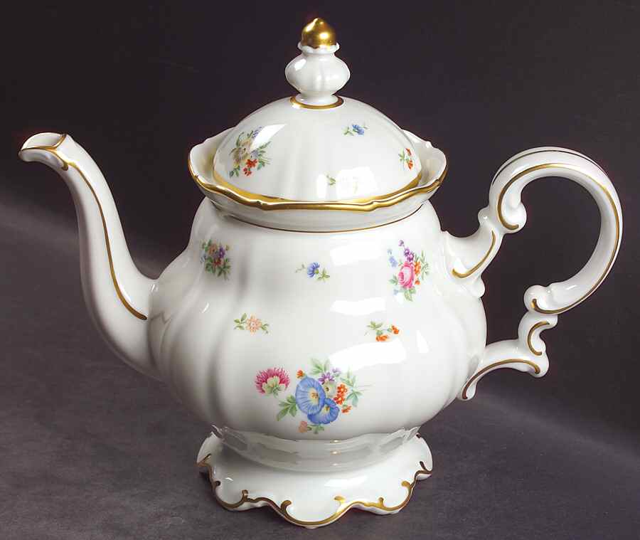 Mayfair (White, 7619) Teapot & Lid by Hutschenreuther-1