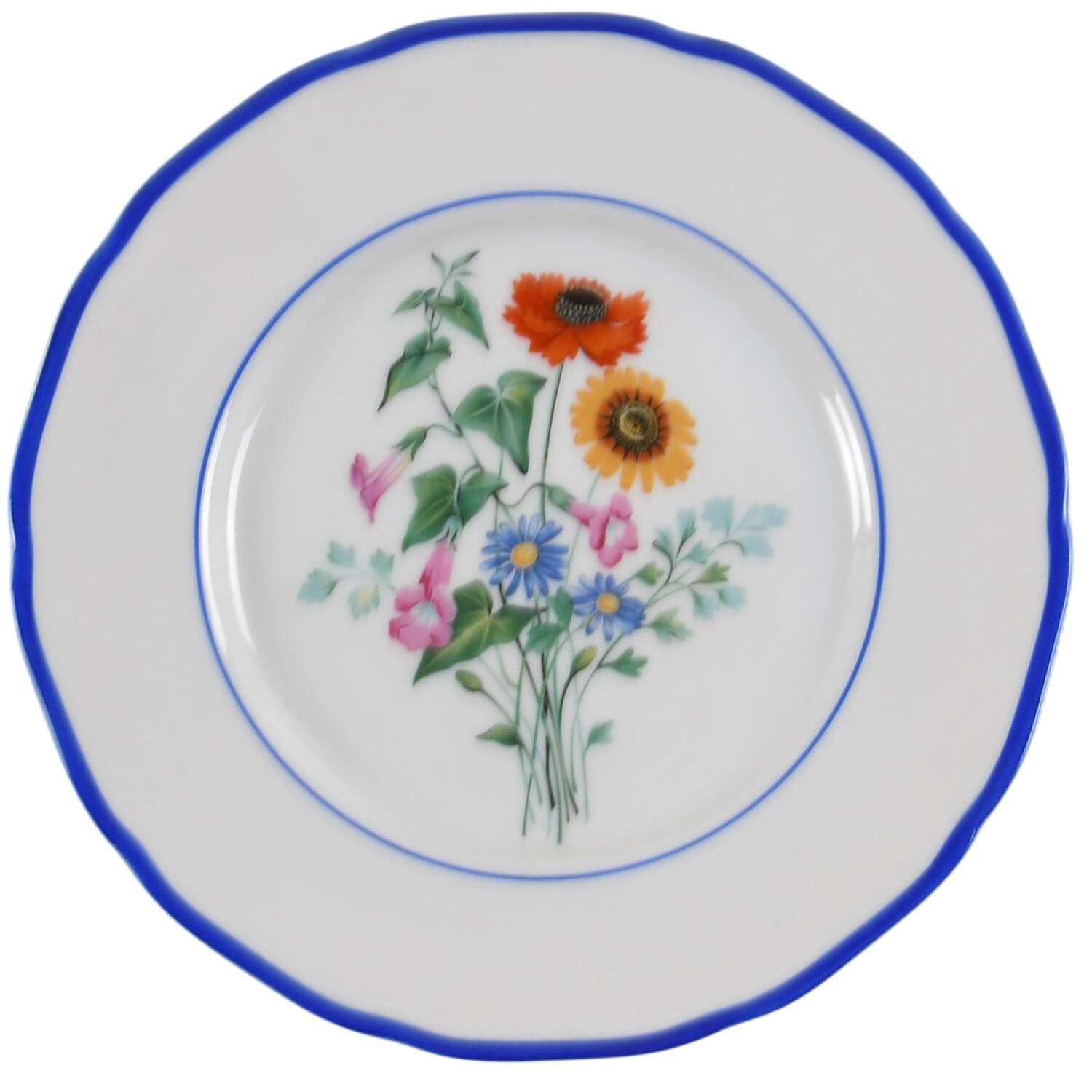 Meadowbrook (Newer, Blue Trim) Bread & Butter Plate by Hutschenreuther-1