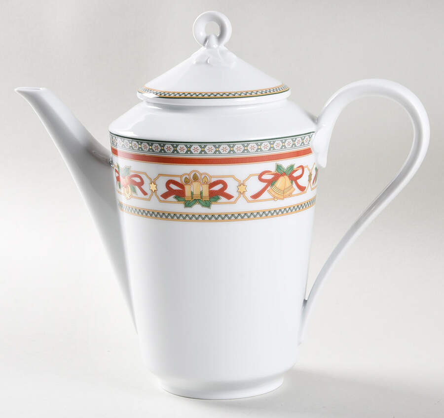 Merry Christmas Coffee Pot & Lid by Hutschenreuther-1