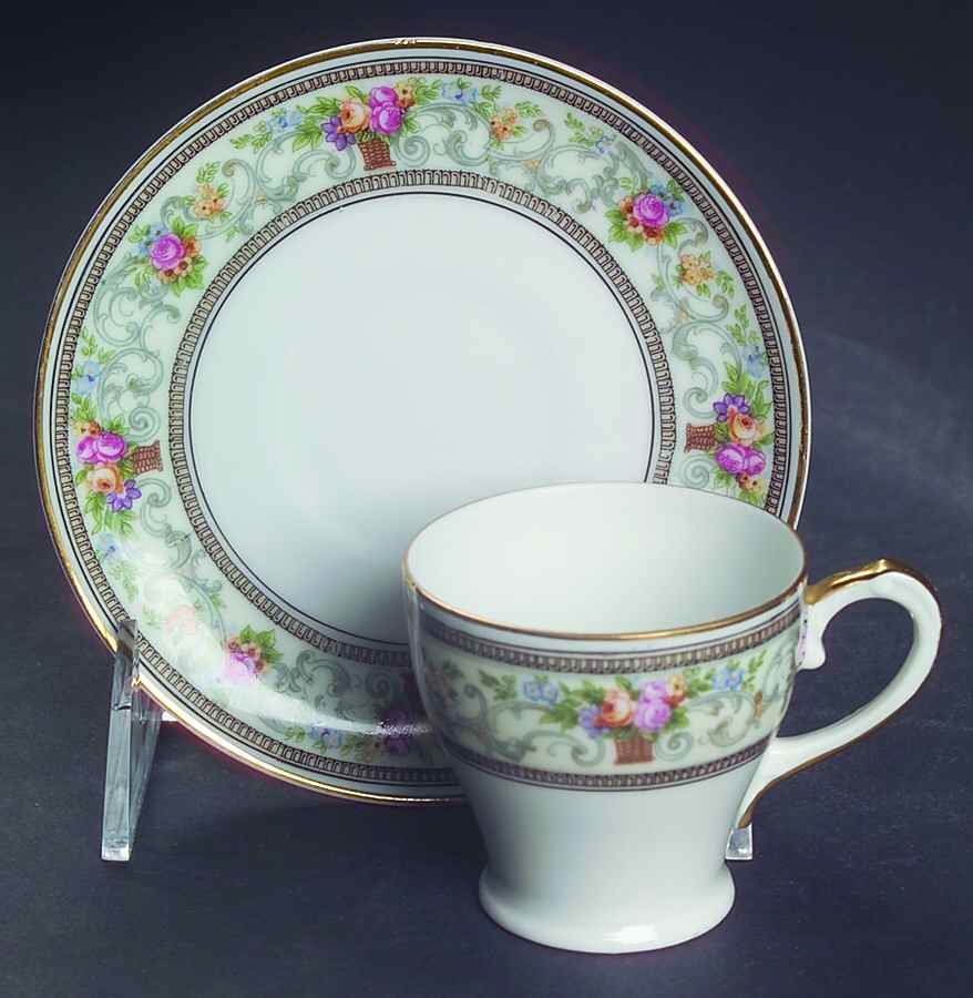 The Meriden Footed Demitasse Cup & Saucer Set by Hutschenreuther-1