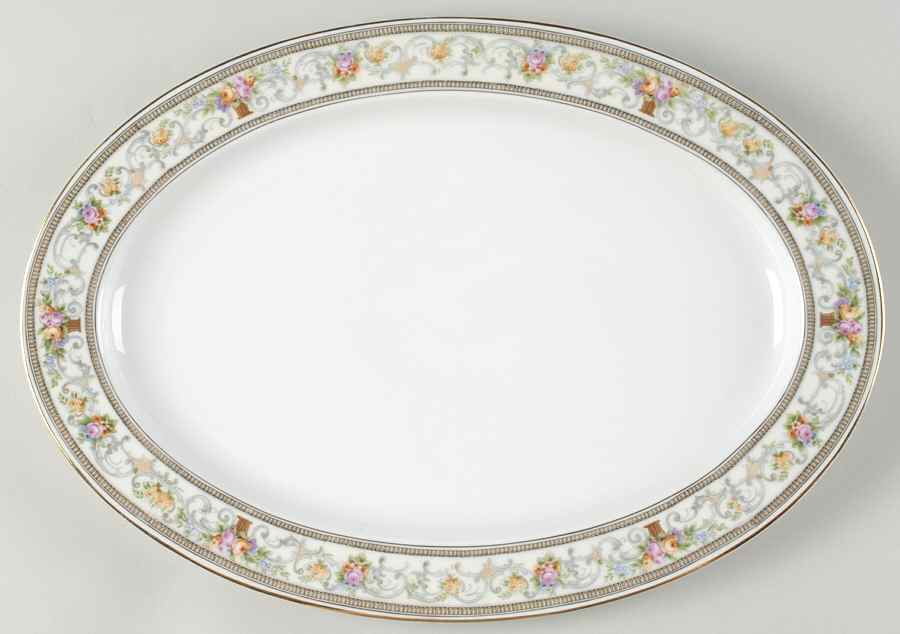 The Meriden 14" Oval Serving Platter by Hutschenreuther-1